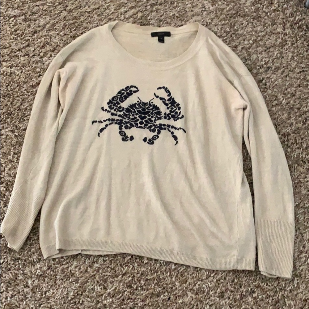 J Crew Crab Long sleeve top